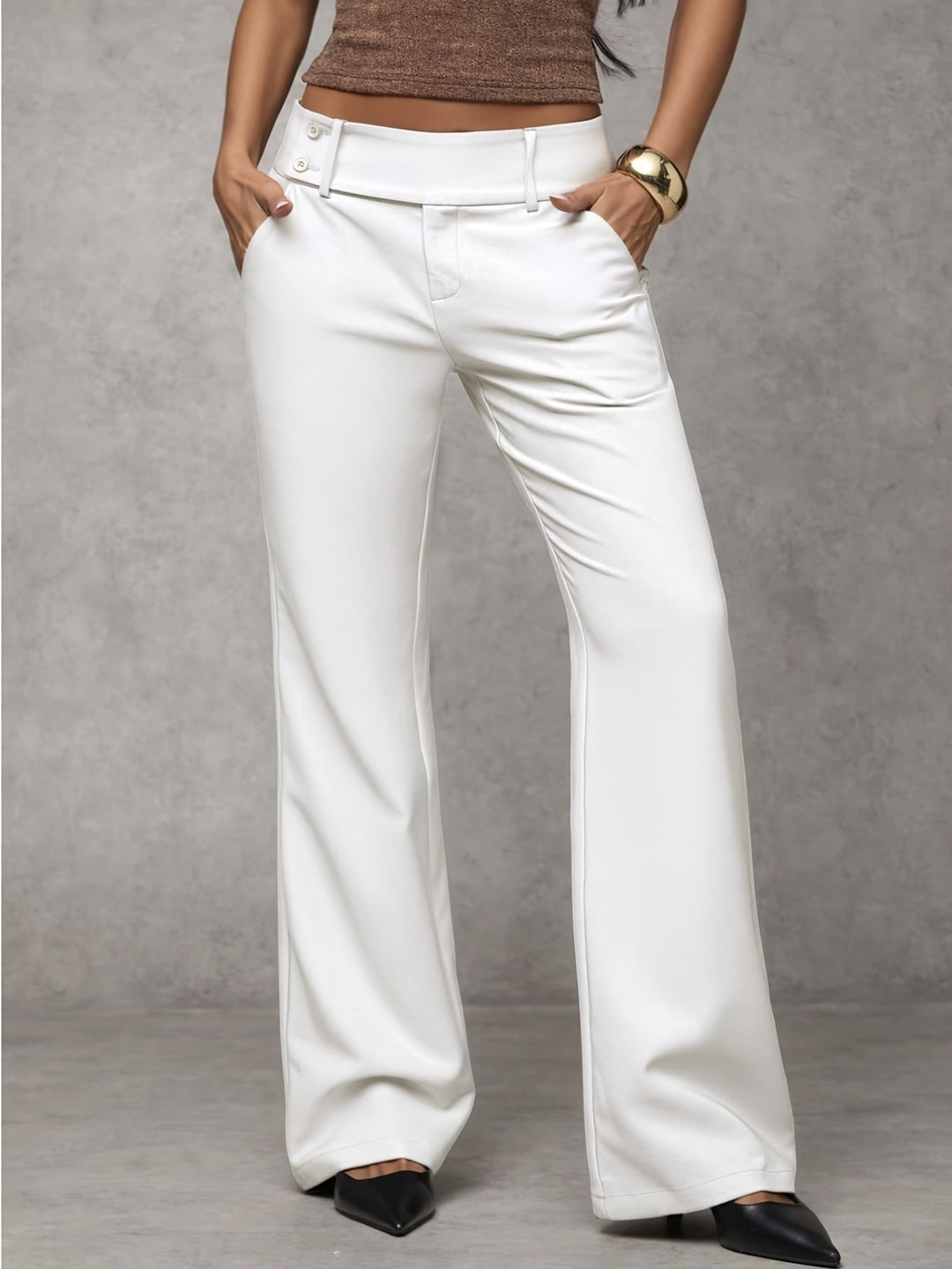Venetia - Pantalon ample taille haute aérien
