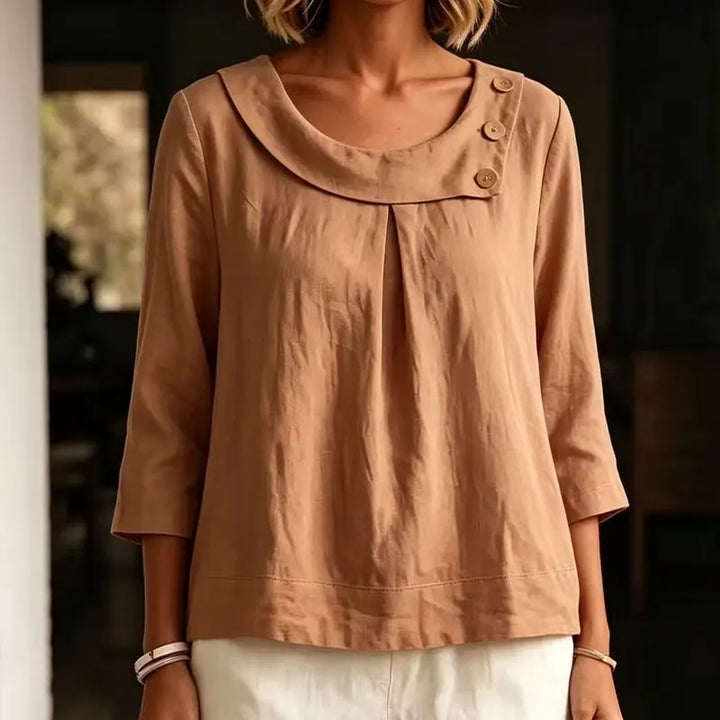 Brionelle - Blouse en lin au toucher doux