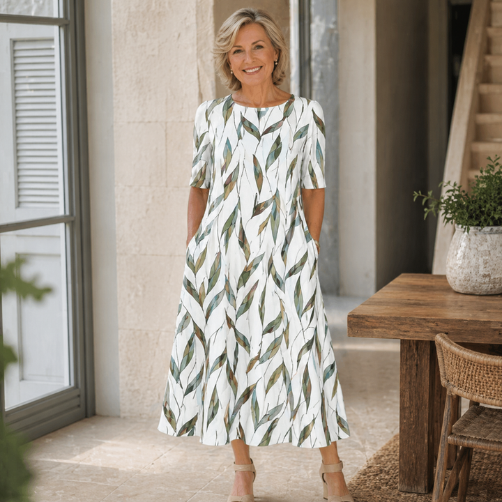 Adriah - Robe élégante à imprimé floral