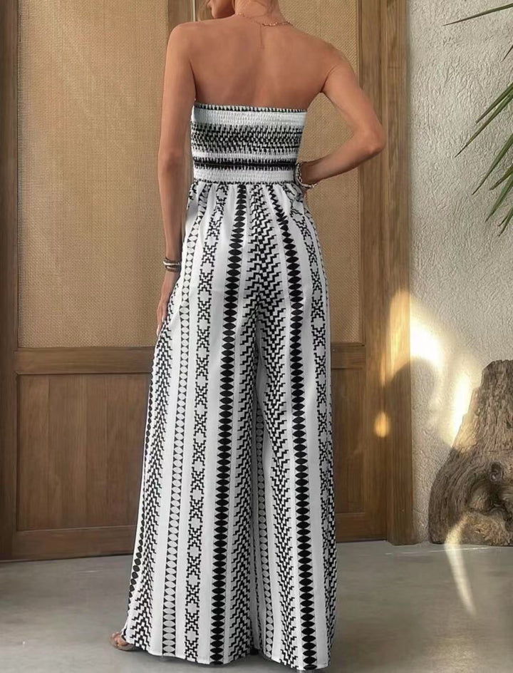 Idalia - Robe bustier longue imprimée