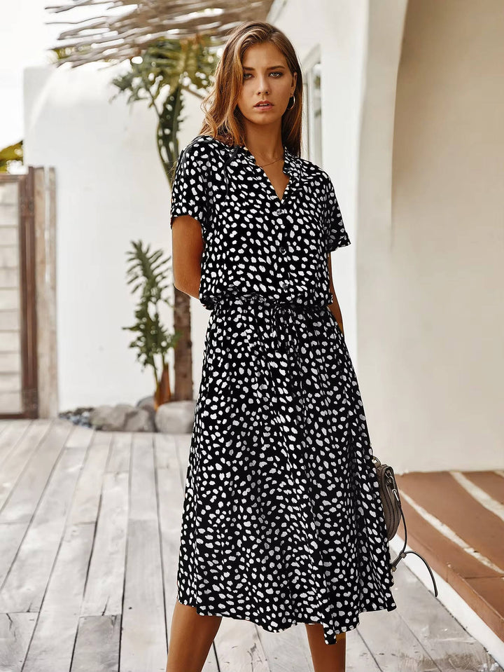 Novella - Robe midi décontractée à boutons sur le devant