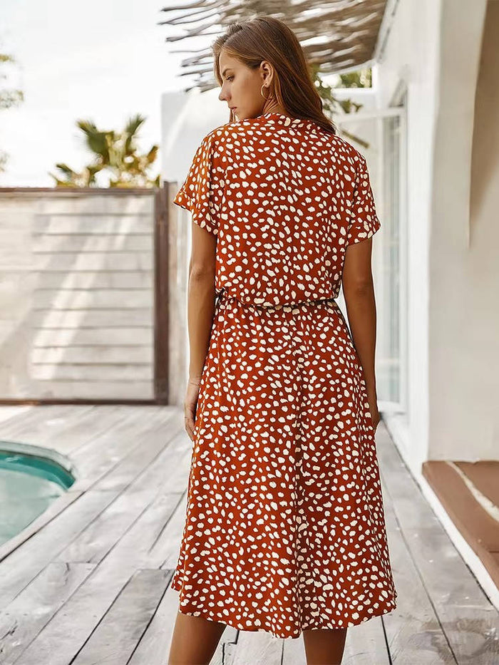 Novella - Robe midi décontractée à boutons sur le devant