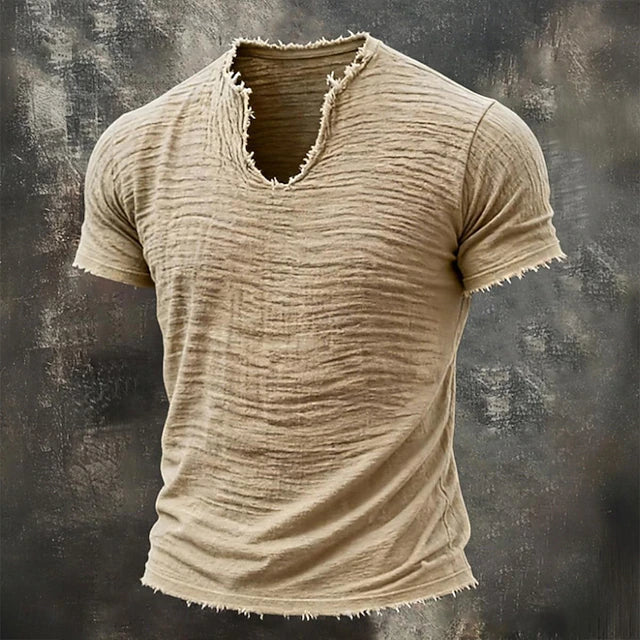 Jarrett - T-shirt à col V texturé