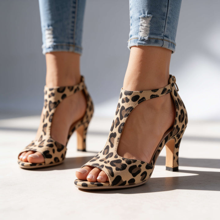 Corabelle - Sandales à talons à bride en T élégantes