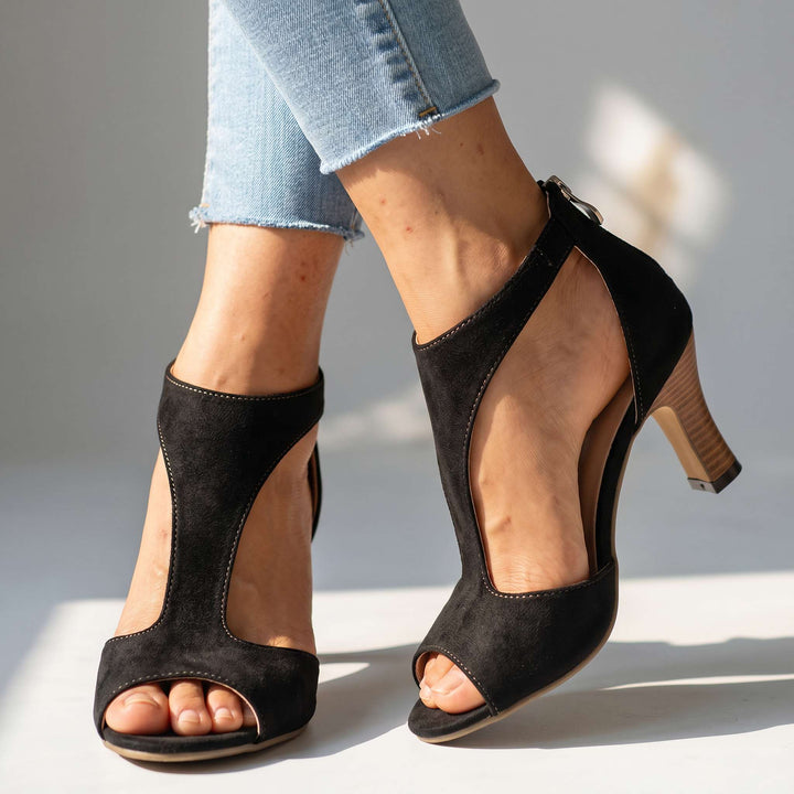 Corabelle - Sandales à talons à bride en T élégantes
