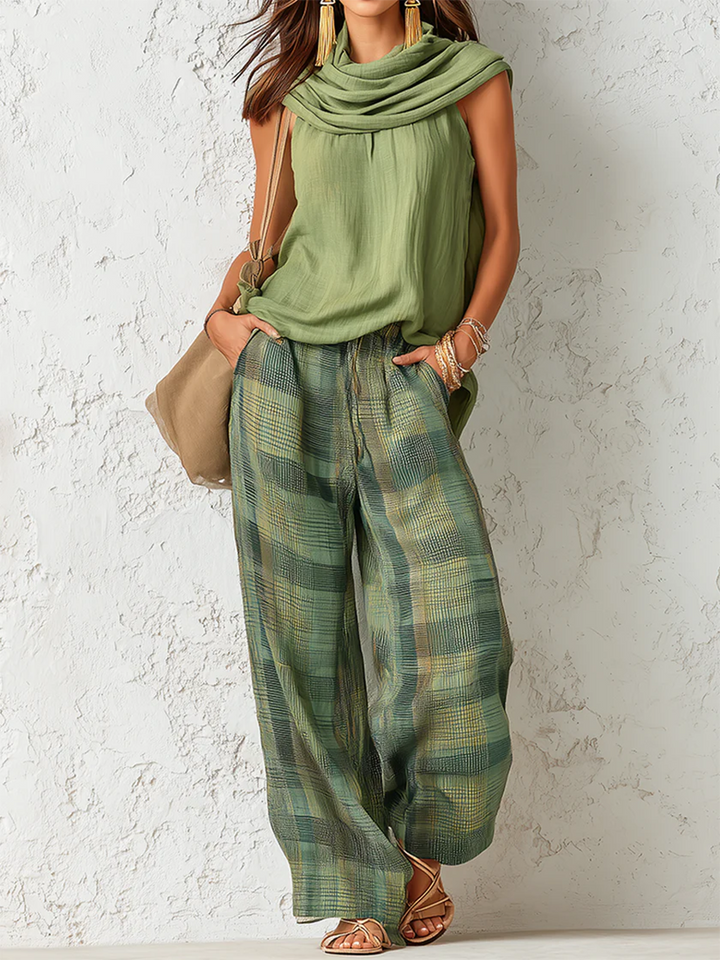Beatrice - Ensemble blouse légère et pantalon large