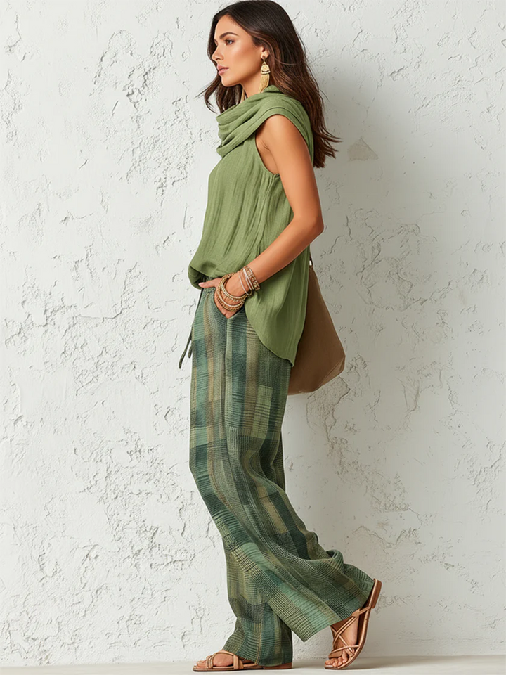 Beatrice - Ensemble blouse légère et pantalon large