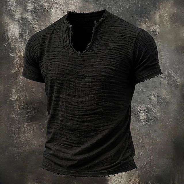 Jarrett - T-shirt à col V texturé