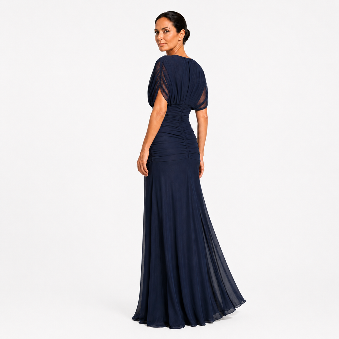Lileas - Robe de soirée plissée au toucher doux