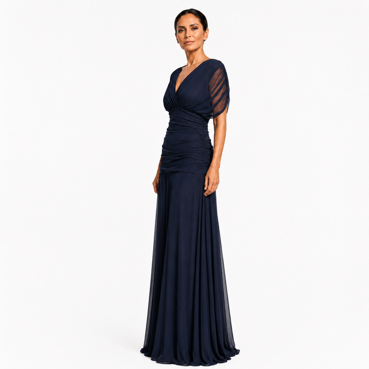 Lileas - Robe de soirée plissée au toucher doux