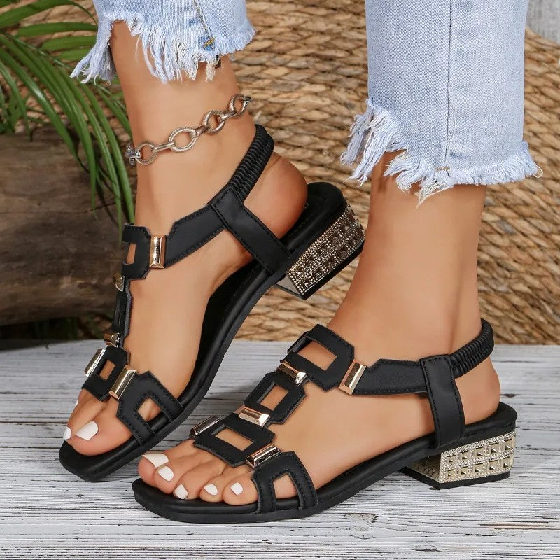 Jessalina - Ballerines slingback à talon raffinées