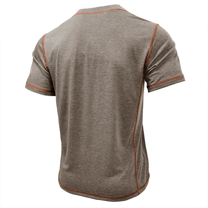 Bardwell - T-shirt Henley au toucher doux