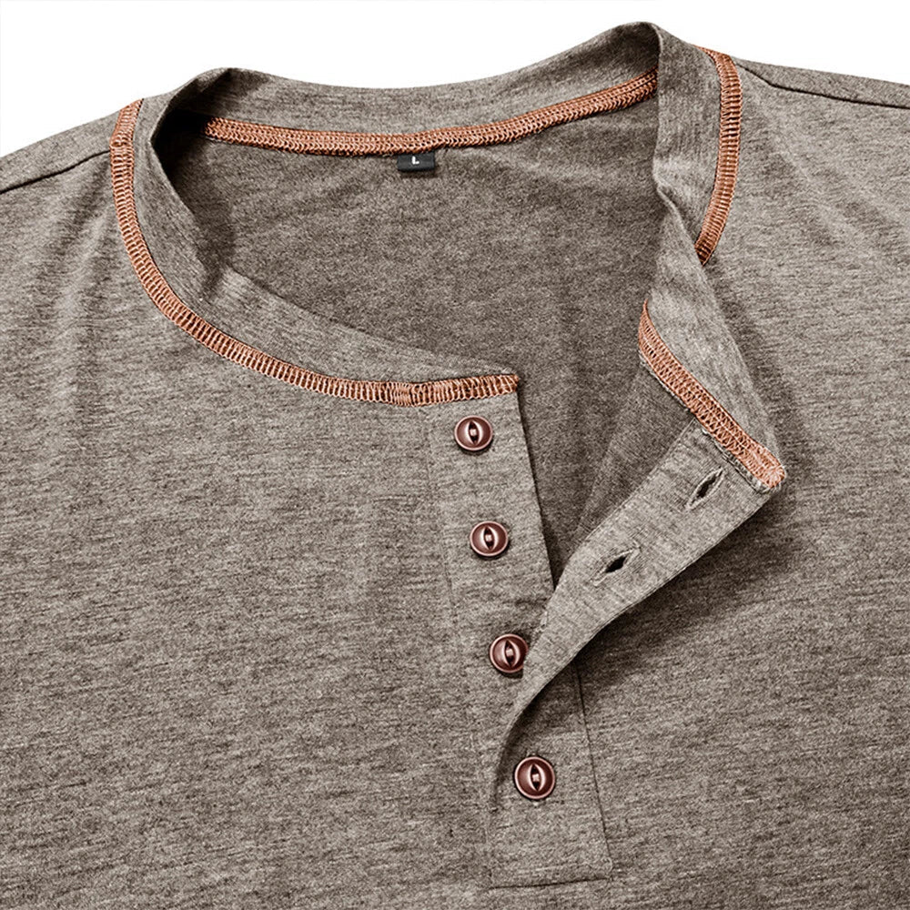 Bardwell - T-shirt Henley au toucher doux