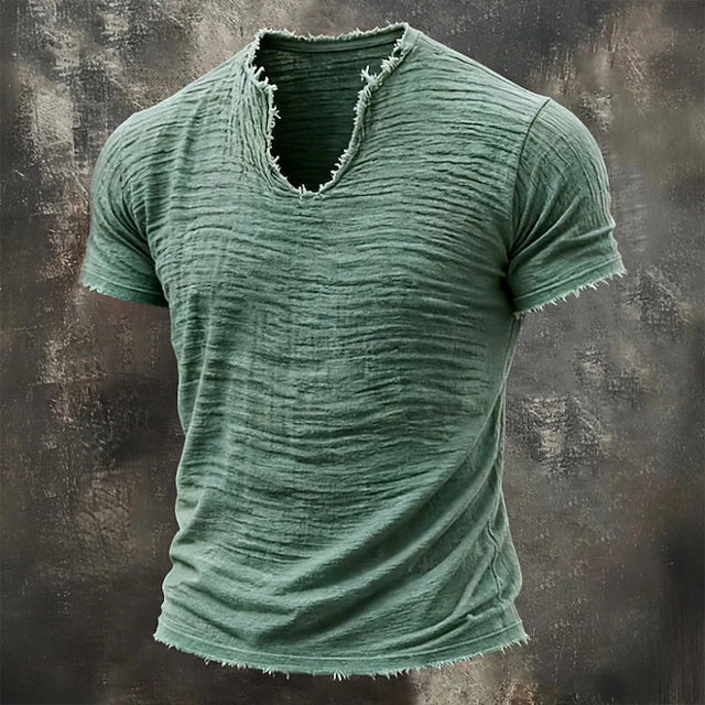 Jarrett - T-shirt à col V texturé