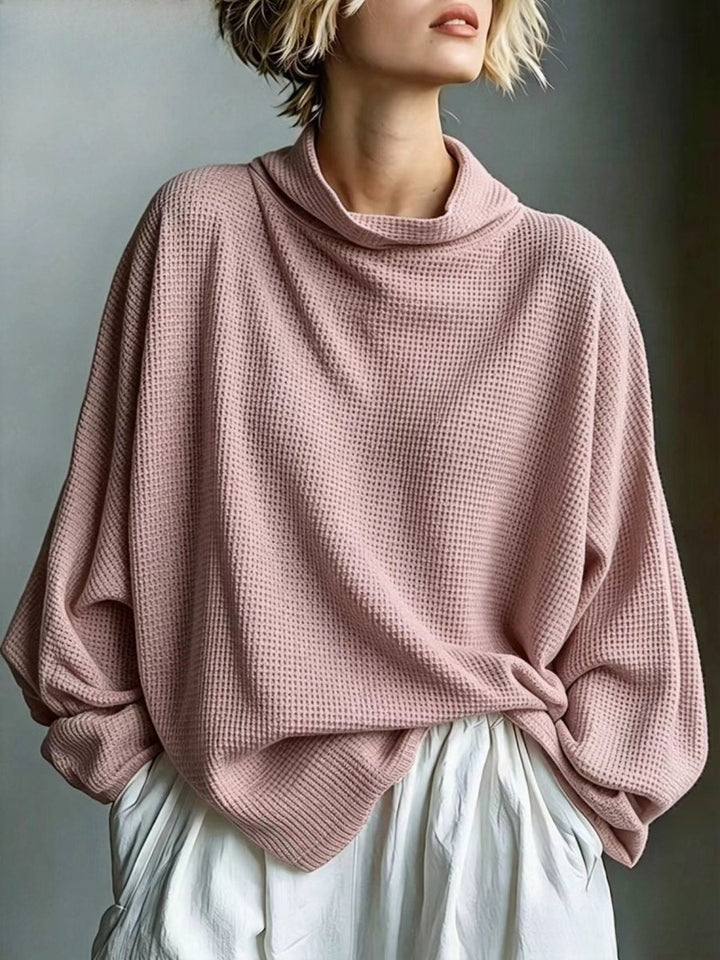 Aella - Top oversize à col montant texturé