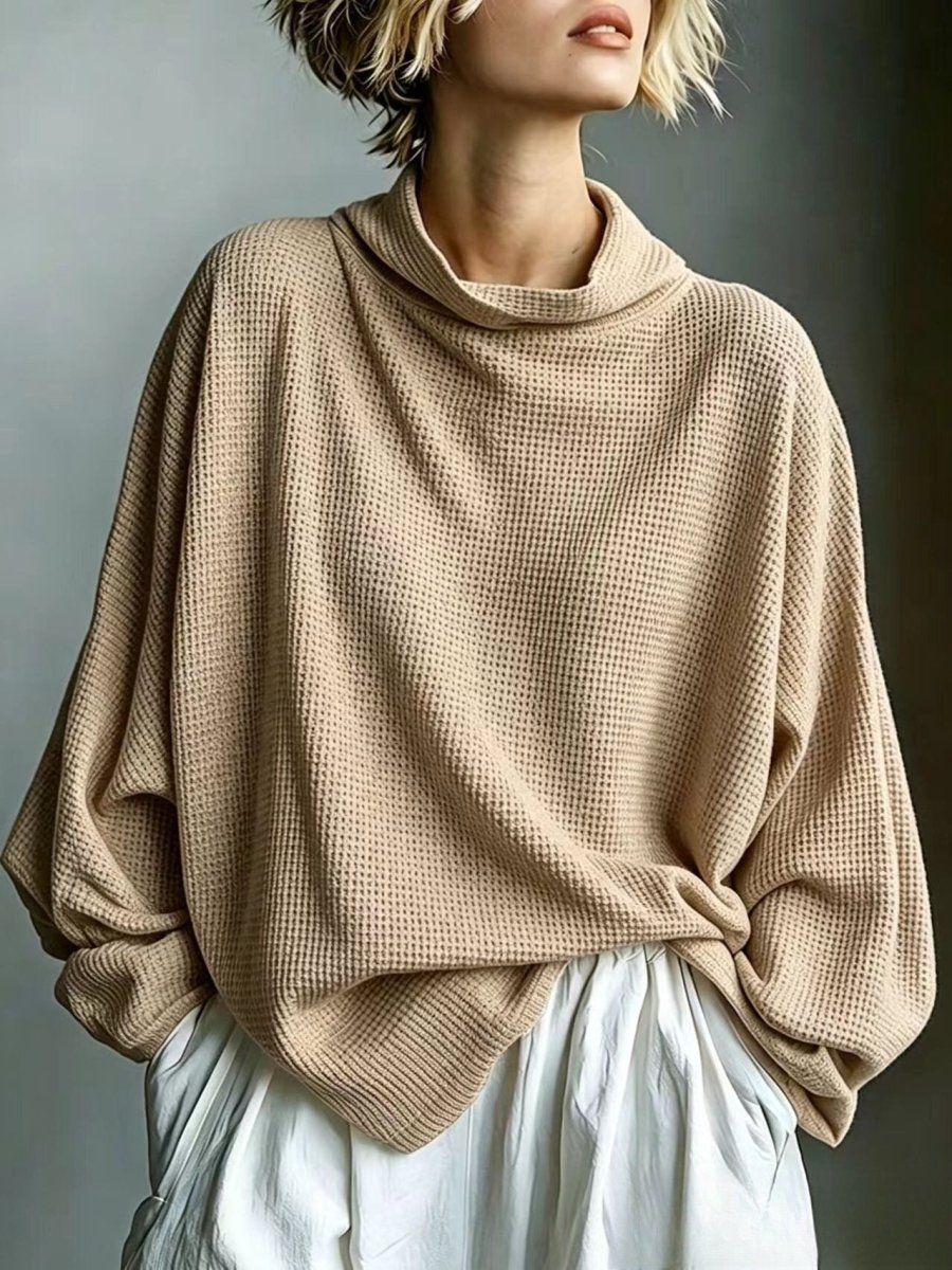 Aella - Top oversize à col montant texturé